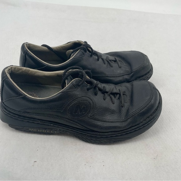 MERRELL Men’s Black Leather lace up Oxford shoe size: 11 main image 10